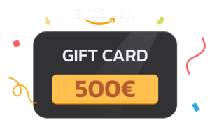 3° IN CLASSIFICA: gift card Amazon da 500 euro